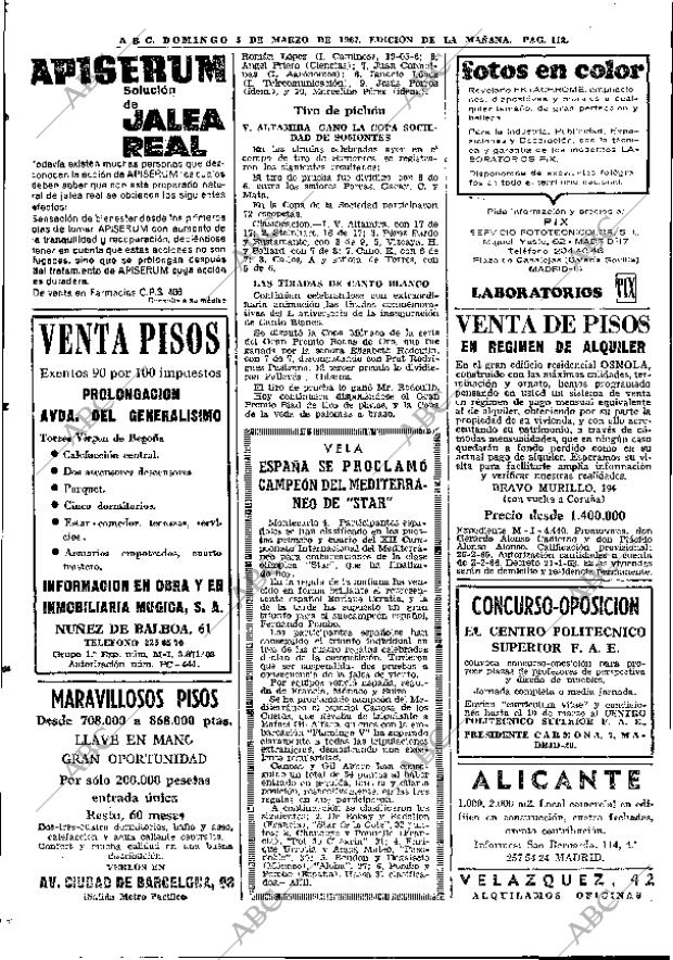 ABC MADRID 05-03-1967 página 112