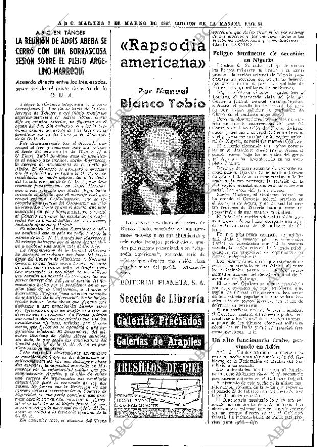 ABC MADRID 07-03-1967 página 54