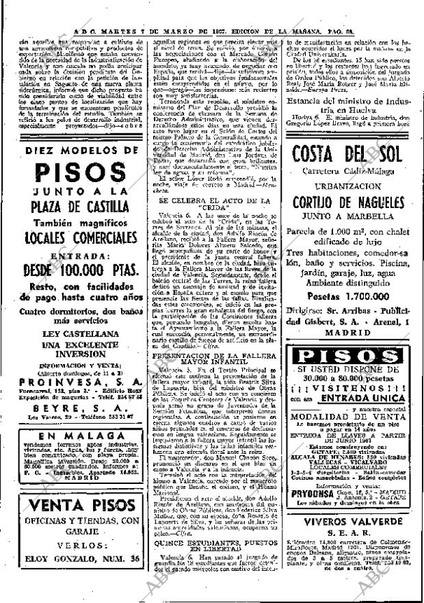 ABC MADRID 07-03-1967 página 68