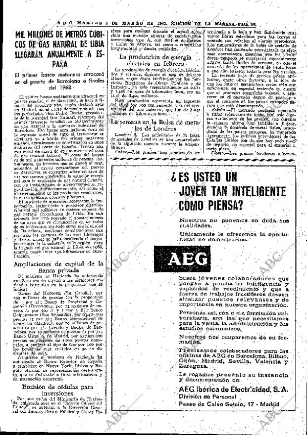 ABC MADRID 07-03-1967 página 85