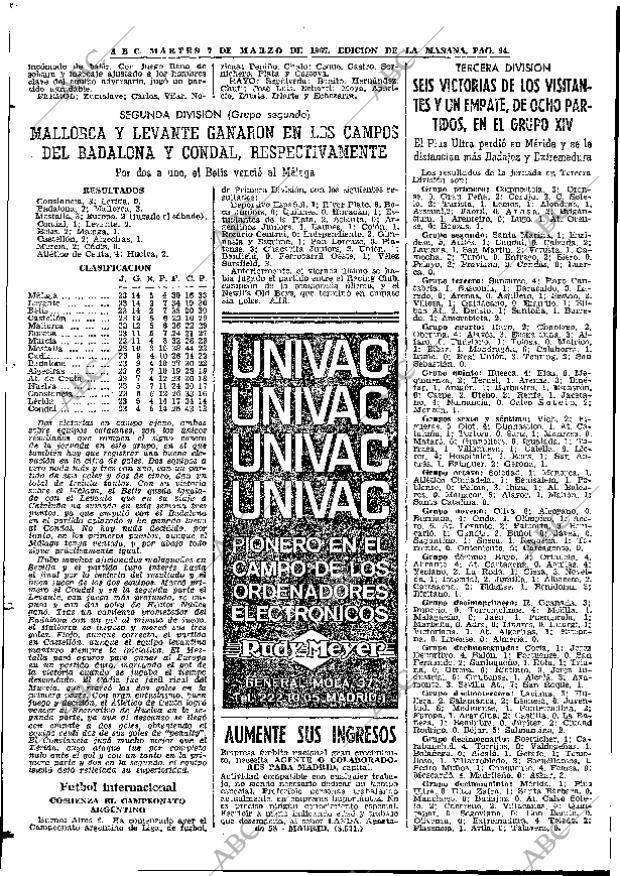 ABC MADRID 07-03-1967 página 94