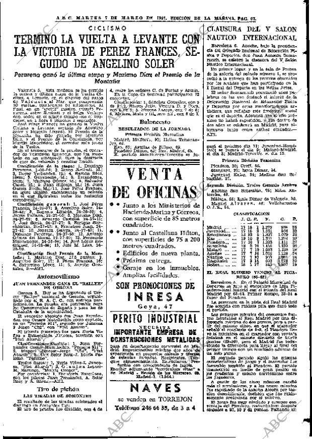 ABC MADRID 07-03-1967 página 97