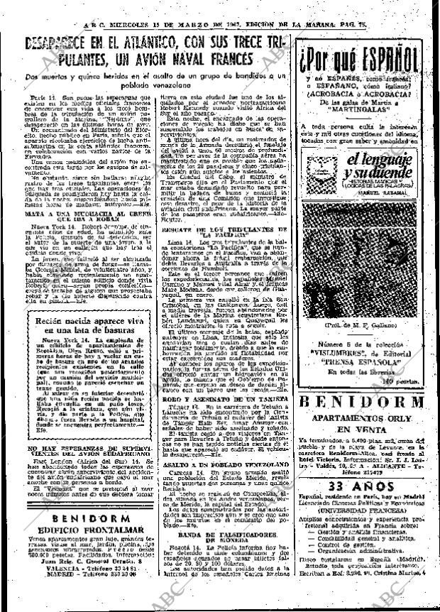ABC MADRID 15-03-1967 página 75