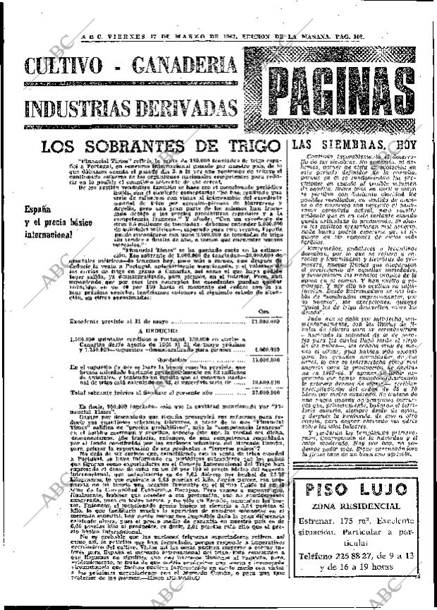 ABC MADRID 17-03-1967 página 102