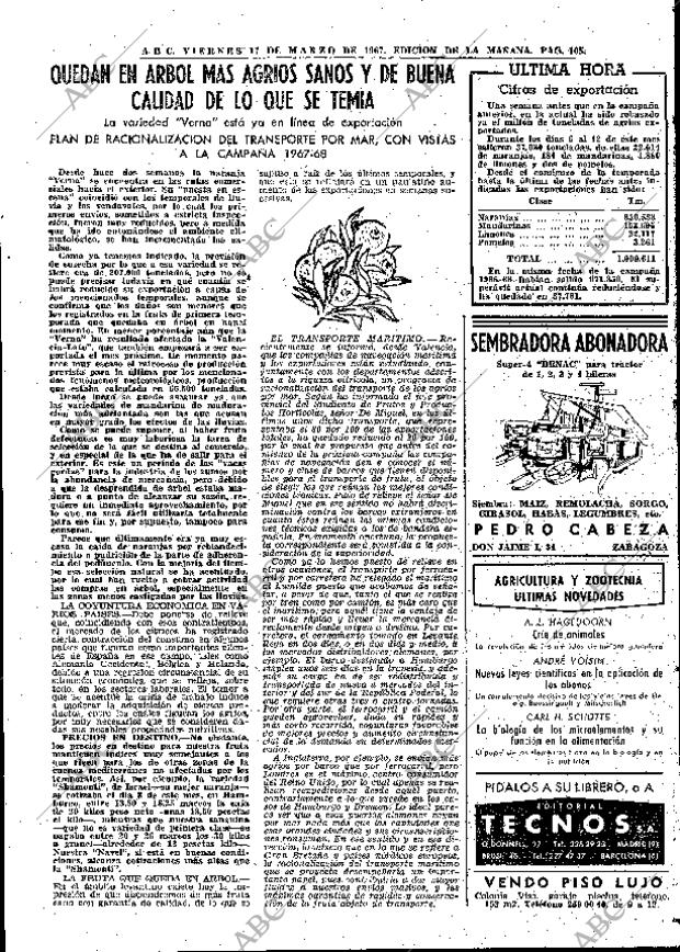 ABC MADRID 17-03-1967 página 105