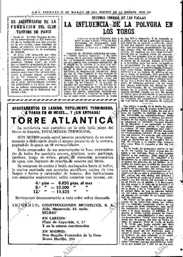 ABC MADRID 17-03-1967 página 113