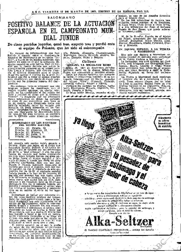 ABC MADRID 17-03-1967 página 117