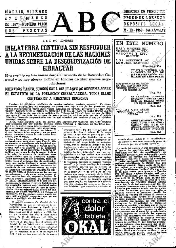 ABC MADRID 17-03-1967 página 63