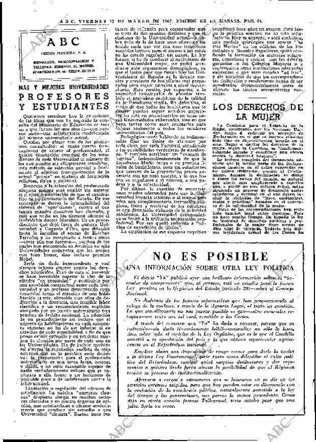 ABC MADRID 17-03-1967 página 64