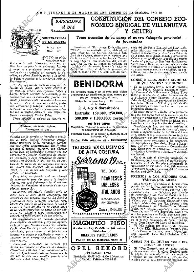 ABC MADRID 17-03-1967 página 89