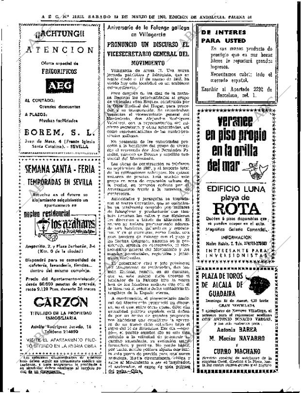 ABC SEVILLA 18-03-1967 página 36
