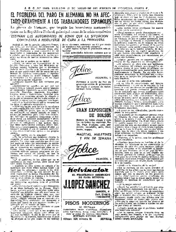 ABC SEVILLA 18-03-1967 página 49