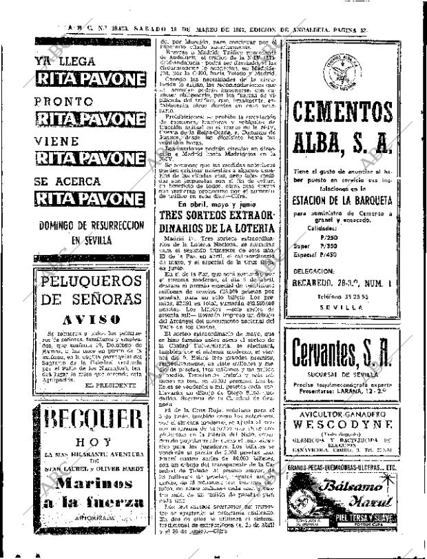 ABC SEVILLA 18-03-1967 página 52