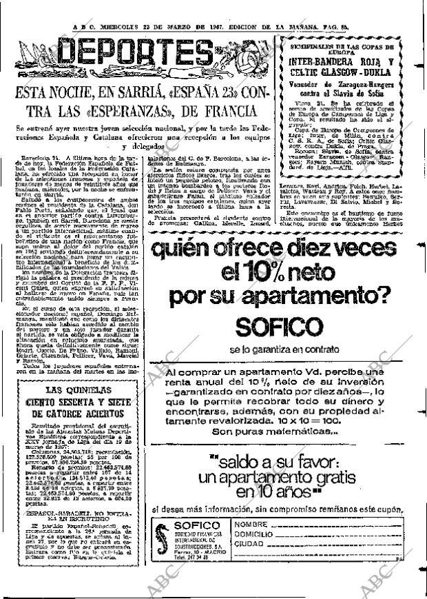 ABC MADRID 22-03-1967 página 85