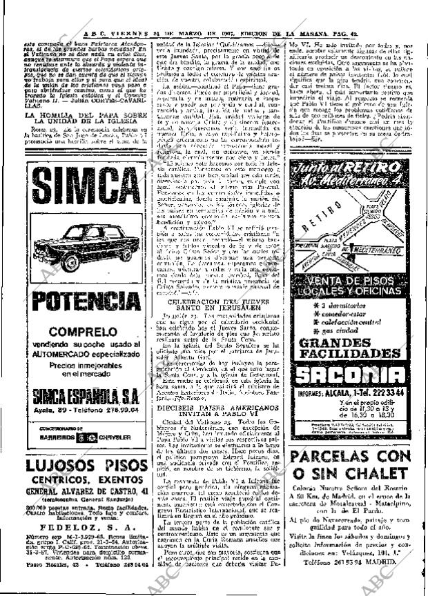 ABC MADRID 24-03-1967 página 42