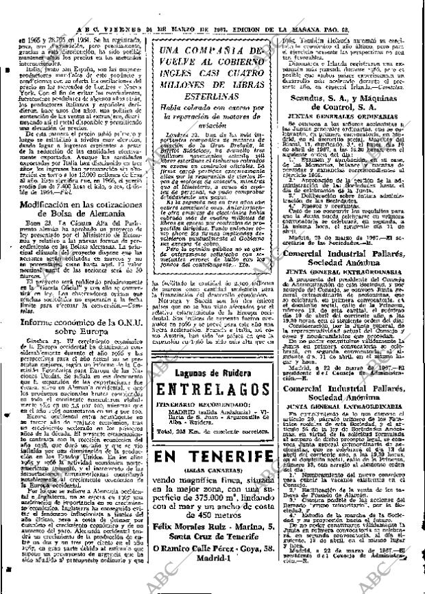 ABC MADRID 24-03-1967 página 62