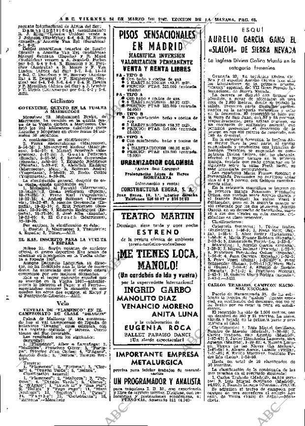 ABC MADRID 24-03-1967 página 66
