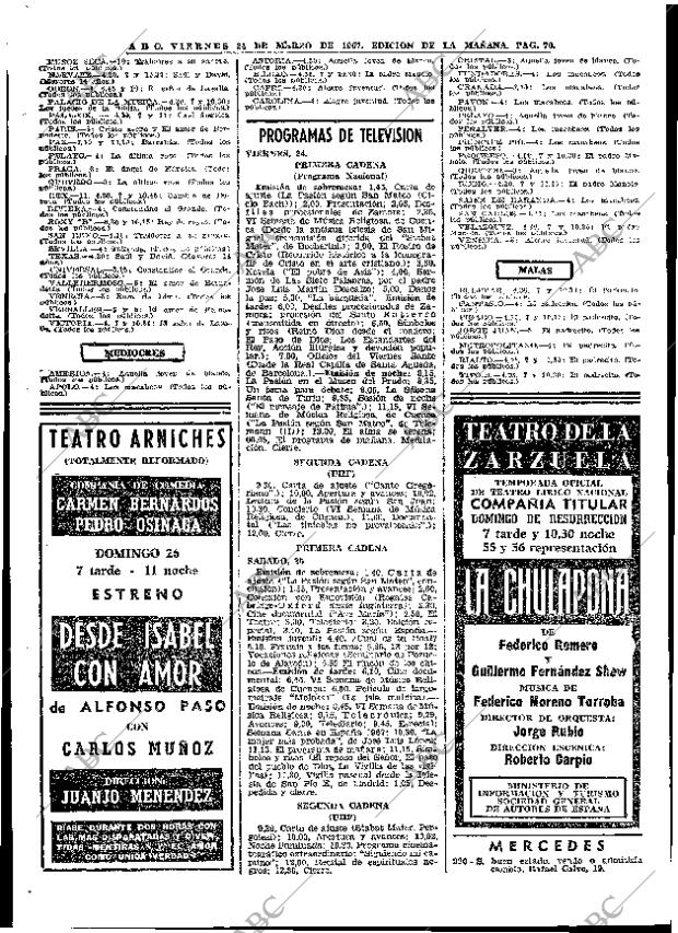 ABC MADRID 24-03-1967 página 70