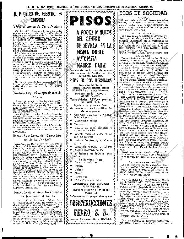 ABC SEVILLA 28-03-1967 página 51