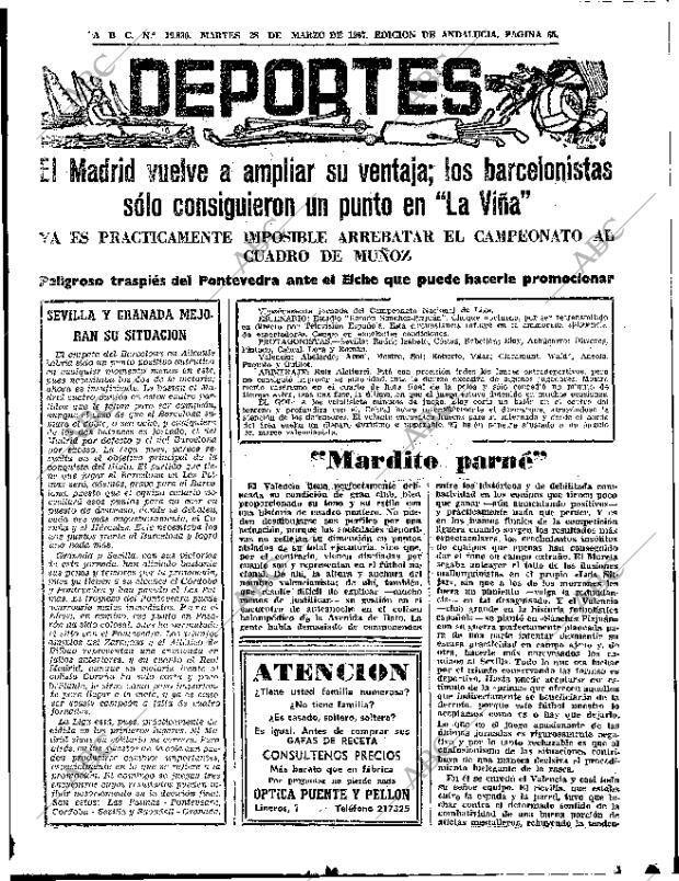 ABC SEVILLA 28-03-1967 página 65