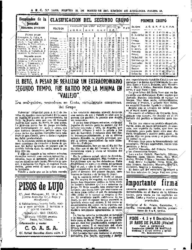 ABC SEVILLA 28-03-1967 página 69