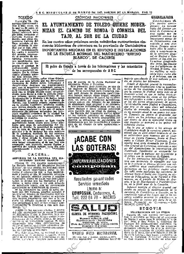 ABC MADRID 29-03-1967 página 73