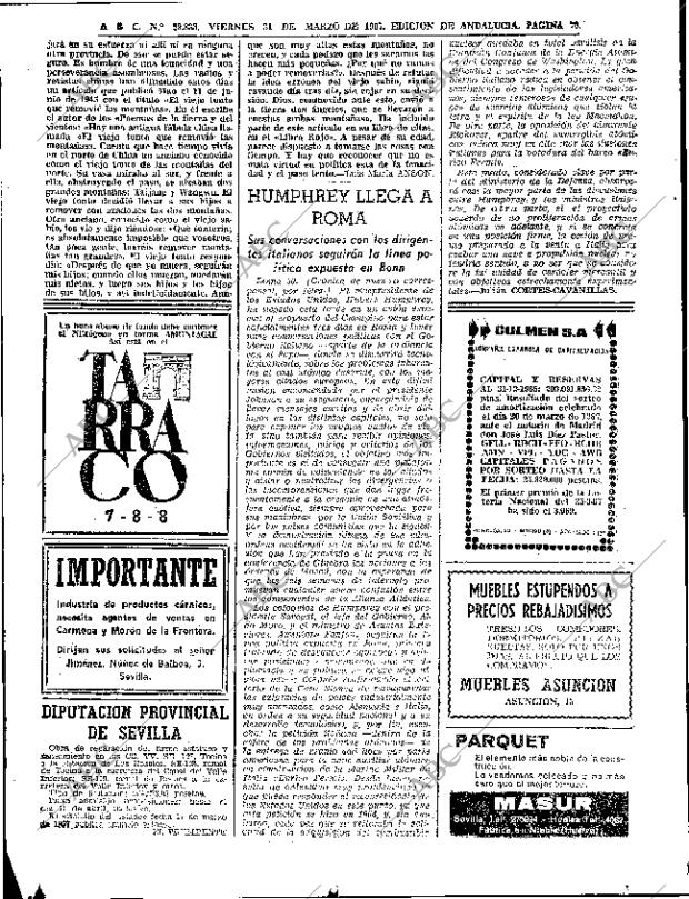 ABC SEVILLA 31-03-1967 página 70