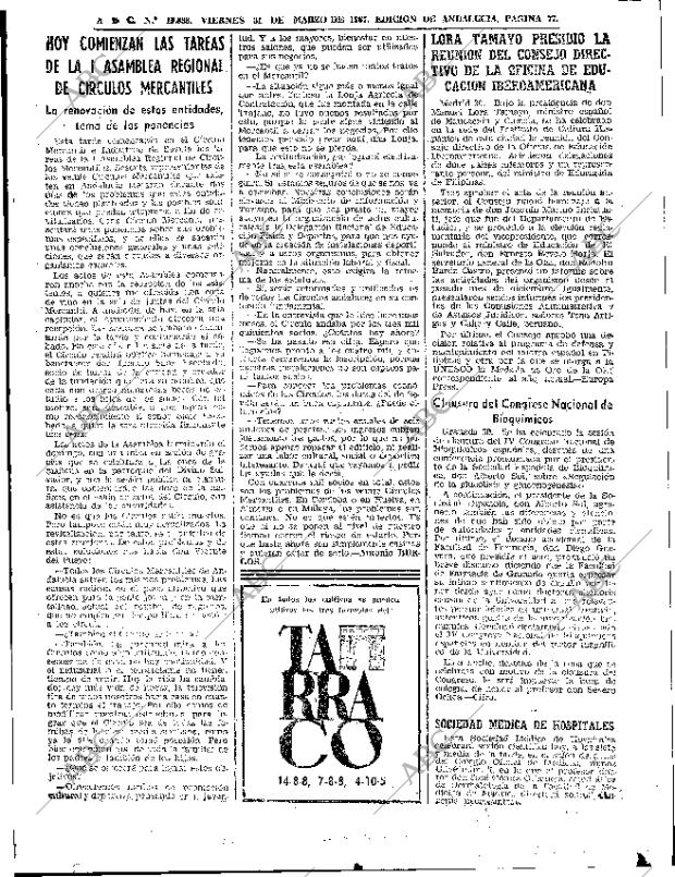 ABC SEVILLA 31-03-1967 página 77