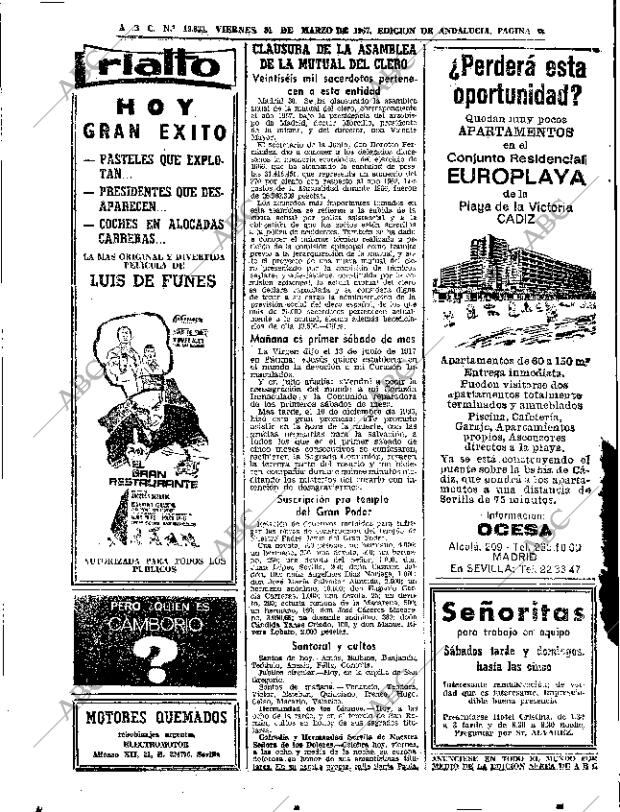 ABC SEVILLA 31-03-1967 página 88