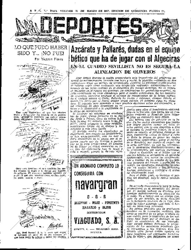 ABC SEVILLA 31-03-1967 página 97