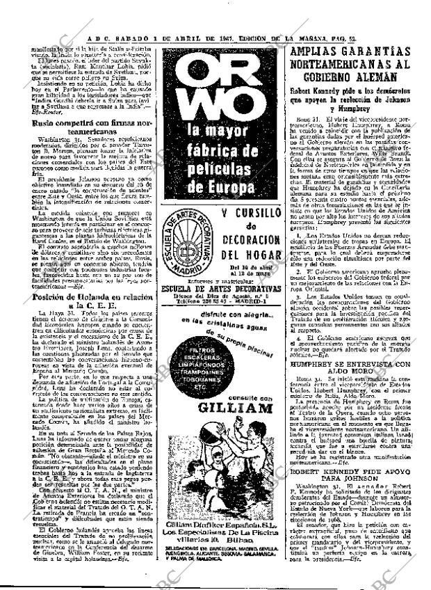 ABC MADRID 01-04-1967 página 52