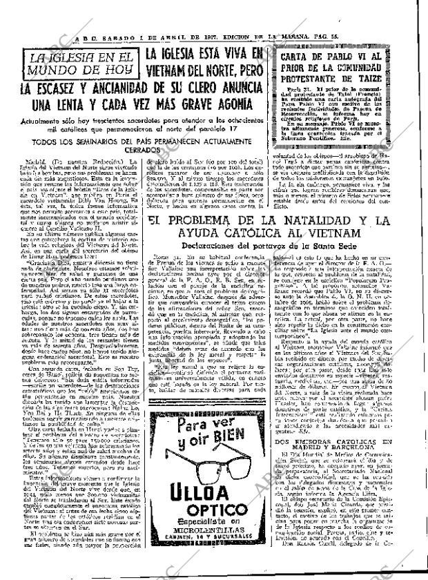ABC MADRID 01-04-1967 página 55