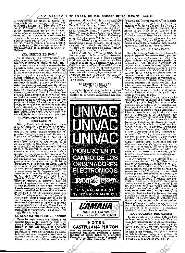 ABC MADRID 01-04-1967 página 70
