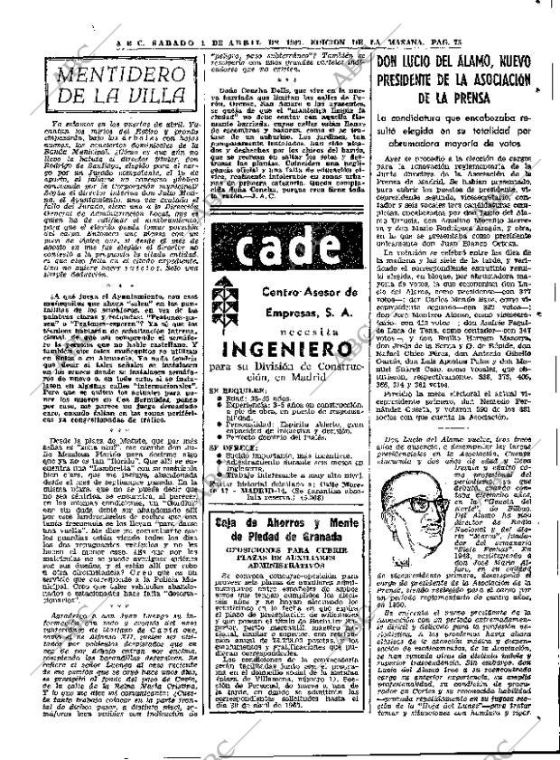 ABC MADRID 01-04-1967 página 75