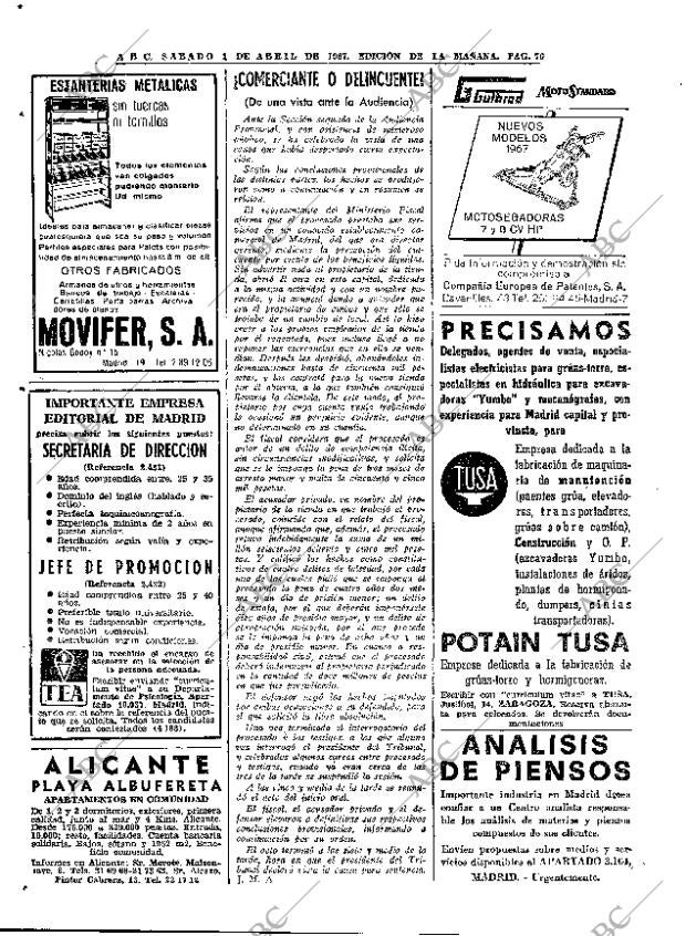 ABC MADRID 01-04-1967 página 76