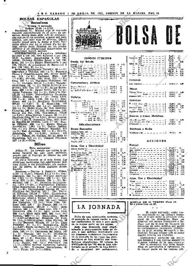 ABC MADRID 01-04-1967 página 84