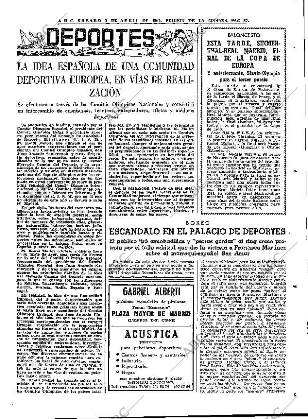 ABC MADRID 01-04-1967 página 87