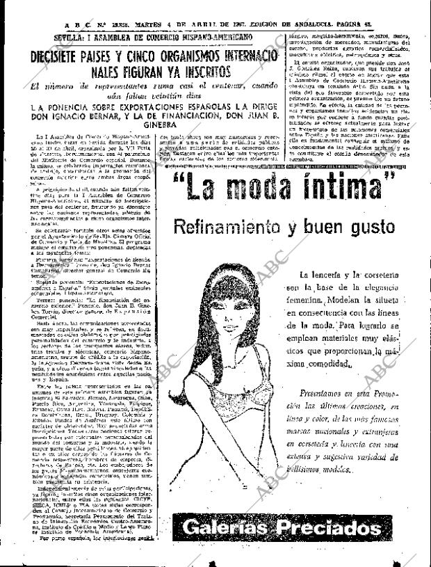 ABC SEVILLA 04-04-1967 página 43