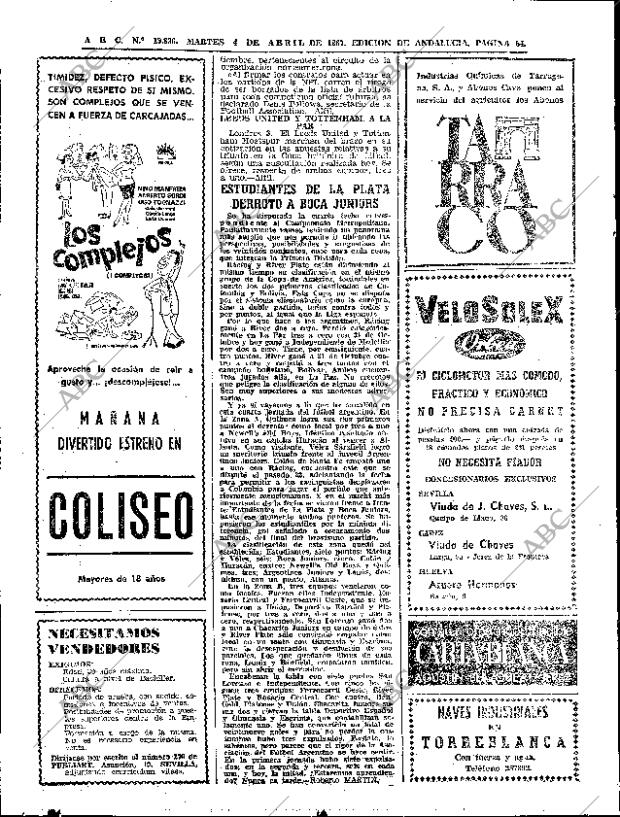 ABC SEVILLA 04-04-1967 página 64