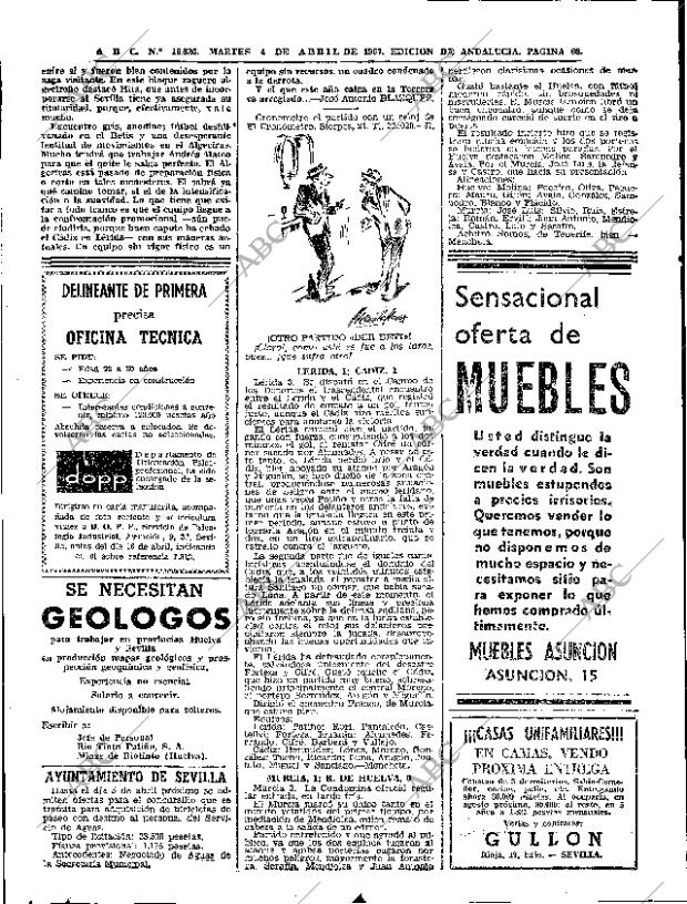 ABC SEVILLA 04-04-1967 página 66