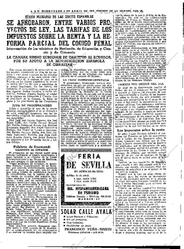 ABC MADRID 05-04-1967 página 35