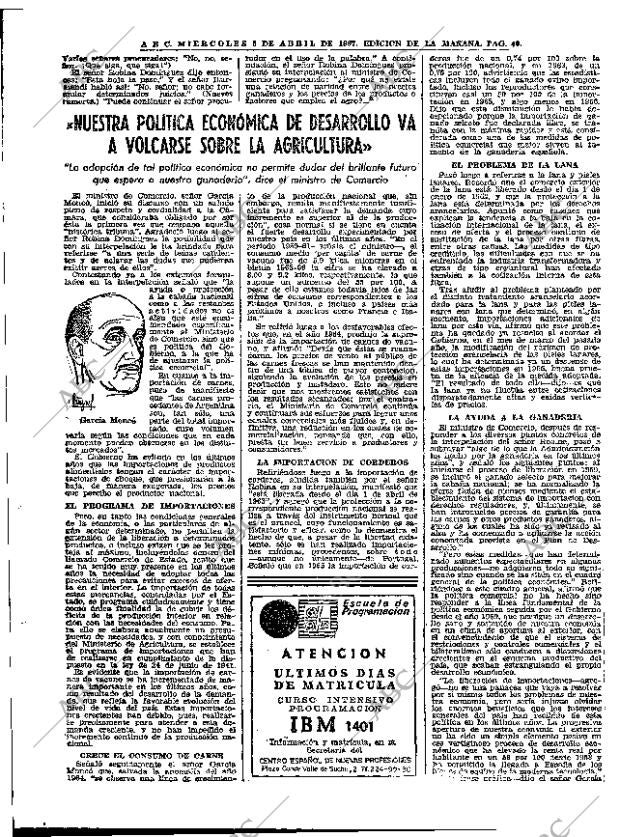 ABC MADRID 05-04-1967 página 40
