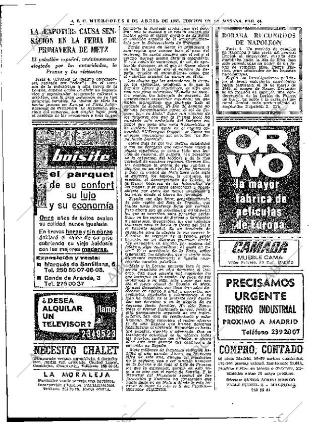 ABC MADRID 05-04-1967 página 44