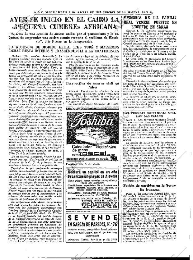 ABC MADRID 05-04-1967 página 49