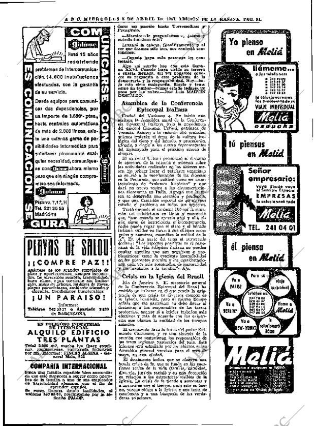 ABC MADRID 05-04-1967 página 54