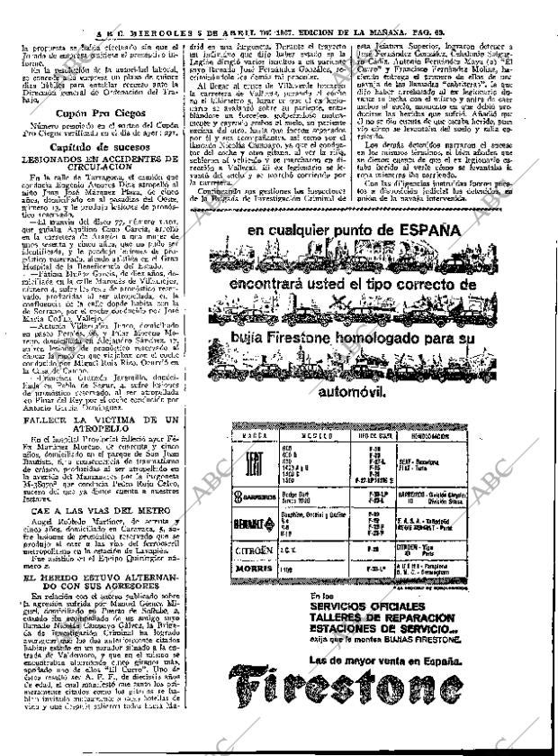ABC MADRID 05-04-1967 página 69
