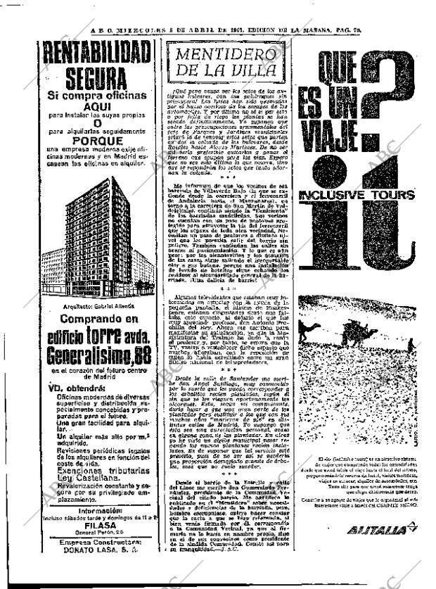 ABC MADRID 05-04-1967 página 70