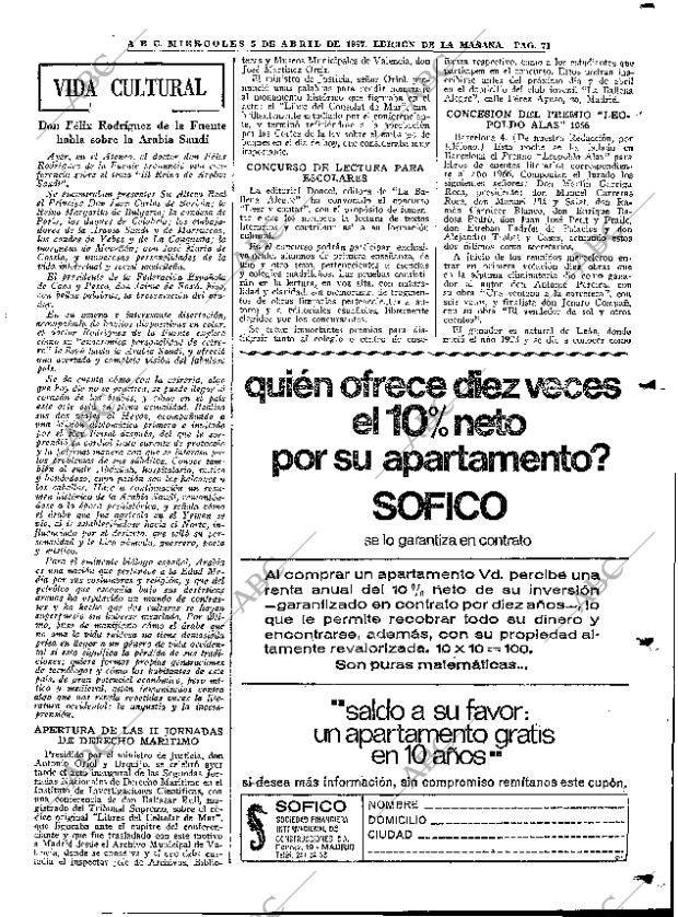 ABC MADRID 05-04-1967 página 71
