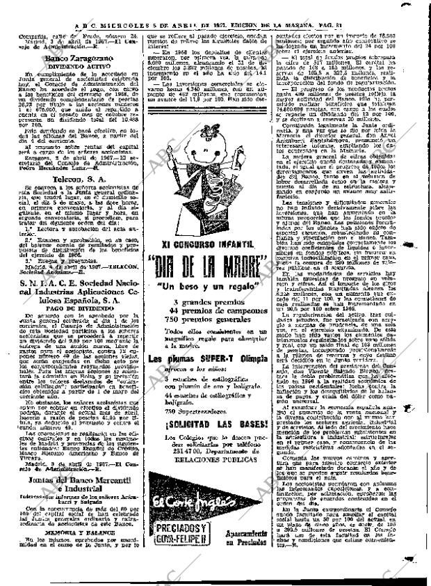ABC MADRID 05-04-1967 página 81