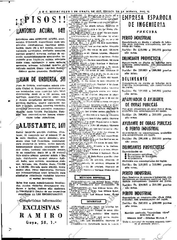 ABC MADRID 05-04-1967 página 92